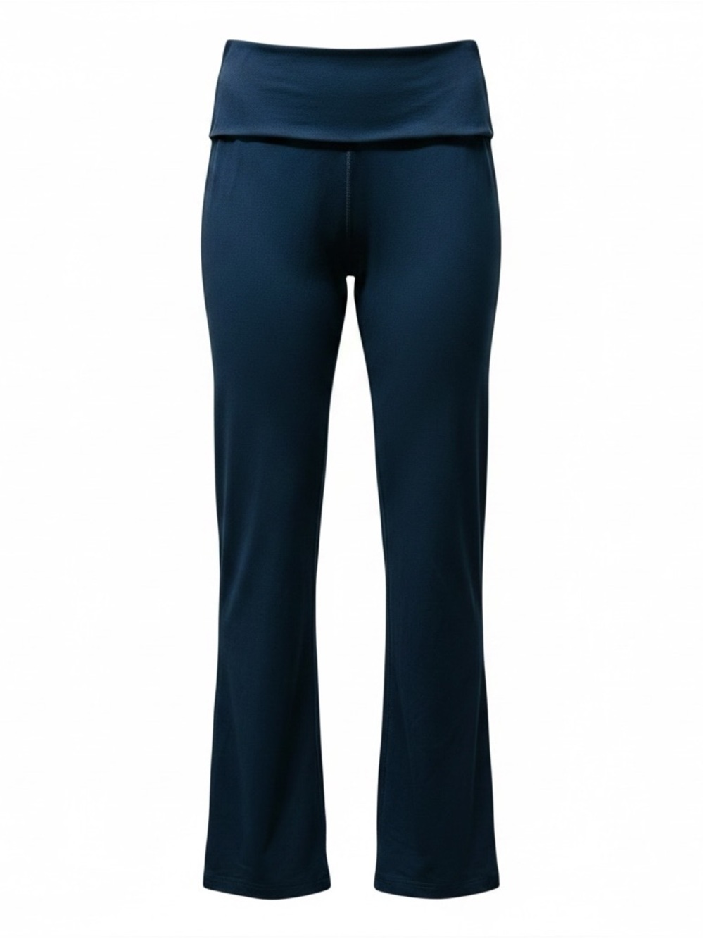 Fabletics dark blue foldover wide-leg pants